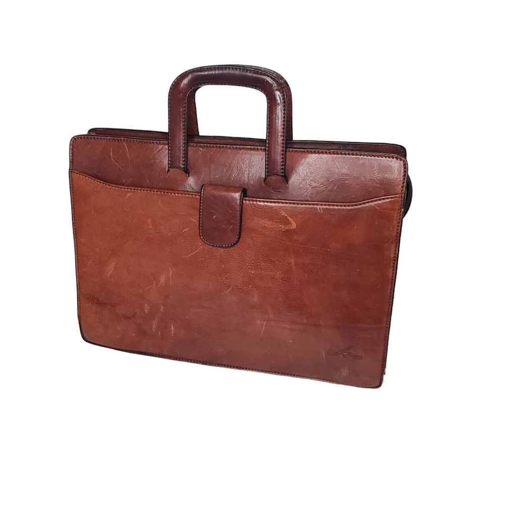 Firenze Leather Drop Handle Triple Section For Men